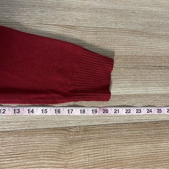 Croft & Barrow Red White Holiday Knit Sweater Size Extra Extra Large - Picture 9 of 10